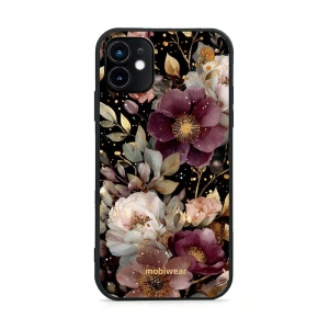 Lesklý kryt Mobiwear Glossy - Apple iPhone 11 - G169G Zlatavé kvítky