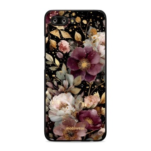 Lesklý kryt Mobiwear Glossy - Honor 10 - G169G Zlatavé kvítky