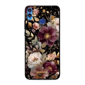 Lesklý kryt Mobiwear Glossy - Honor 8X - G169G Zlatavé kvítky
