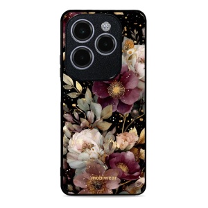 Lesklý kryt Mobiwear Glossy - Infinix HOT 40 Pro - G169G Zlatavé kvítky
