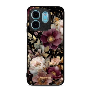 Lesklý kryt Mobiwear Glossy - Infinix Smart 9 - G169G Zlatavé kvítky