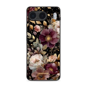 Lesklý kryt Mobiwear Glossy - OnePLus Nord 4 5G - G169G Zlatavé kvítky