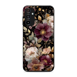 Lesklý kryt Mobiwear Glossy - Samsung Galaxy A14 / A14 5G - G169G Zlatavé kvítky