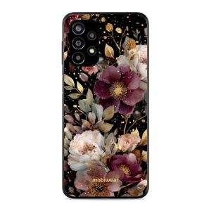 Lesklý kryt Mobiwear Glossy - Samsung Galaxy A23 / A23 5G - G169G Zlatavé kvítky