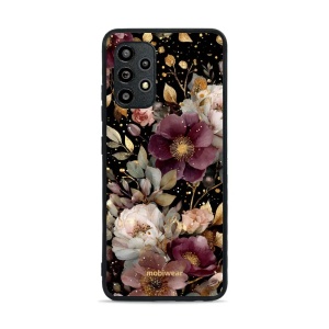 Lesklý kryt Mobiwear Glossy - Samsung Galaxy A32 4G - G169G Zlatavé kvítky