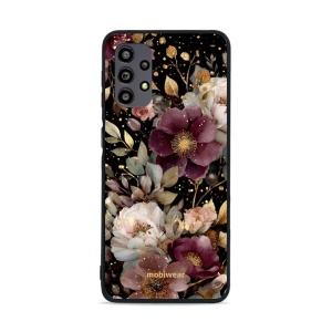 Lesklý kryt Mobiwear Glossy - Samsung Galaxy A32 5G - G169G Zlatavé kvítky