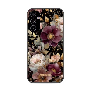 Lesklý kryt Mobiwear Glossy - Samsung Galaxy A34 5G - G169G Zlatavé kvítky