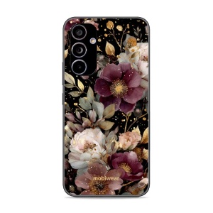 Lesklý kryt Mobiwear Glossy - Samsung Galaxy A54 5G - G169G Zlatavé kvítky