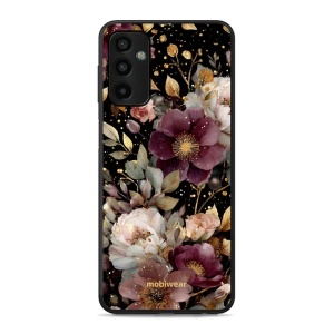 Lesklý kryt Mobiwear Glossy - Samsung Galaxy M23 5G - G169G Zlatavé kvítky