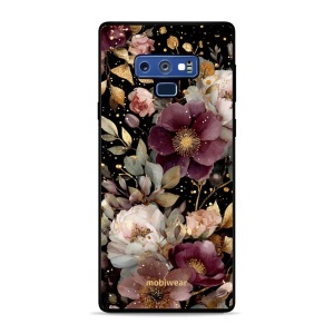 Lesklý kryt Mobiwear Glossy - Samsung Galaxy Note 9 - G169G Zlatavé kvítky