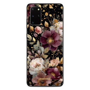 Lesklý kryt Mobiwear Glossy - Samsung Galaxy S20 Plus - G169G Zlatavé kvítky
