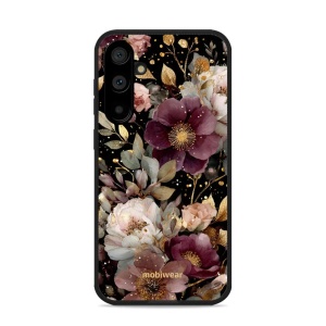 Lesklý kryt Mobiwear Glossy - Samsung Galaxy S23 FE - G169G Zlatavé kvítky