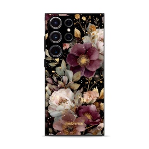 Lesklý kryt Mobiwear Glossy - Samsung Galaxy S23 Ultra - G169G Zlatavé kvítky