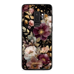 Lesklý kryt Mobiwear Glossy - Samsung Galaxy S9 Plus - G169G Zlatavé kvítky