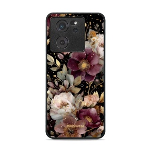 Lesklý kryt Mobiwear Glossy - Xiaomi 13T / 13T Pro - G169G Zlatavé kvítky