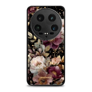 Lesklý kryt Mobiwear Glossy - Xiaomi 14 Ultra 5G - G169G Zlatavé kvítky