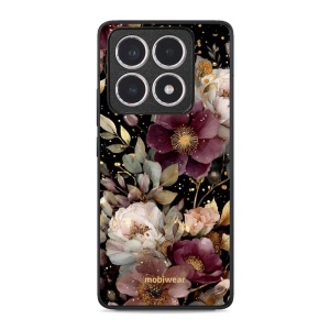 Lesklý kryt Mobiwear Glossy - Xiaomi 14T - G169G Zlatavé kvítky