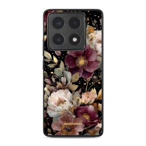 Lesklý kryt Mobiwear Glossy - Xiaomi 14T Pro - G169G Zlatavé kvítky