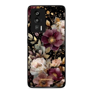Lesklý kryt Mobiwear Glossy - Xiaomi POCO F5 Pro - G169G Zlatavé kvítky