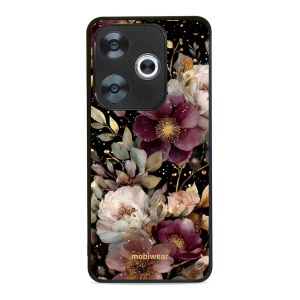 Lesklý kryt Mobiwear Glossy - Xiaomi POCO F6 - G169G Zlatavé kvítky