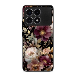 Lesklý kryt Mobiwear Glossy - Xiaomi POCO F6 Pro - G169G Zlatavé kvítky