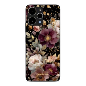 Lesklý kryt Mobiwear Glossy - Xiaomi Redmi 12 - G169G Zlatavé kvítky