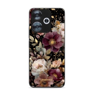Lesklý kryt Mobiwear Glossy - Xiaomi Redmi 13 - G169G Zlatavé kvítky