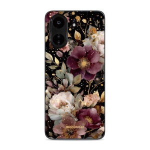 Lesklý kryt Mobiwear Glossy - Xiaomi Redmi 13C / Poco C65 - G169G Zlatavé kvítky