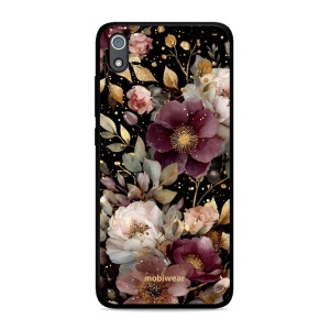 Lesklý kryt Mobiwear Glossy - Xiaomi Redmi 7A - G169G Zlatavé kvítky