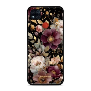 Lesklý kryt Mobiwear Glossy - Xiaomi Redmi 9C - G169G Zlatavé kvítky