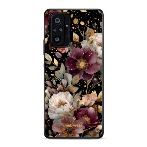 Lesklý kryt Mobiwear Glossy - Xiaomi Redmi Note 10 pro - G169G Zlatavé kvítky