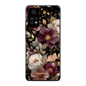 Lesklý kryt Mobiwear Glossy - Xiaomi Redmi Note 11 Pro 5G - G169G Zlatavé kvítky