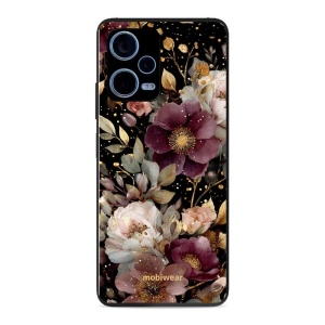 Lesklý kryt Mobiwear Glossy - Xiaomi Redmi Note 12 Pro Plus 5G - G169G Zlatavé kvítky