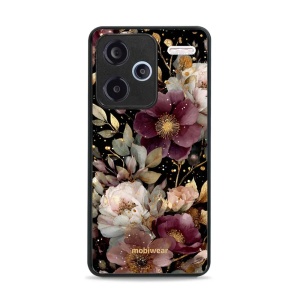 Lesklý kryt Mobiwear Glossy - Xiaomi Redmi Note 13 Pro Plus - G169G Zlatavé kvítky