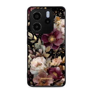 Lesklý kryt Mobiwear Glossy - Xiaomi Redmi Note 14 5G - G169G Zlatavé kvítky