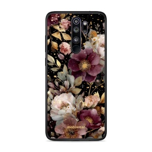 Lesklý kryt Mobiwear Glossy - Xiaomi Redmi Note 8 Pro - G169G Zlatavé kvítky