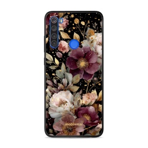Lesklý kryt Mobiwear Glossy - Xiaomi Redmi Note 8T - G169G Zlatavé kvítky
