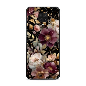 Lesklý kryt Mobiwear Glossy - Xiaomi Redmi Note 9S / 9 Pro - G169G Zlatavé kvítky