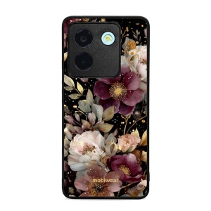 Lesklý kryt Mobiwear Glossy - Xiaomi POCO M7 Pro 5G - G169G Zlatavé kvítky