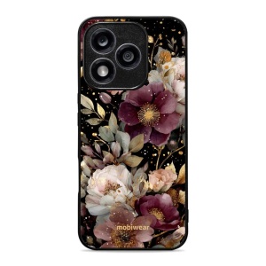 Lesklý kryt Mobiwear Glossy - Honor 400 Lite 5G - G169G Zlatavé kvítky