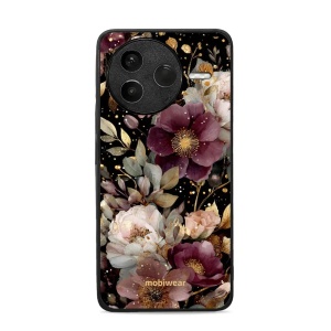 Lesklý kryt Mobiwear Glossy - Xiaomi POCO F7 Pro 5G - G169G Zlatavé kvítky