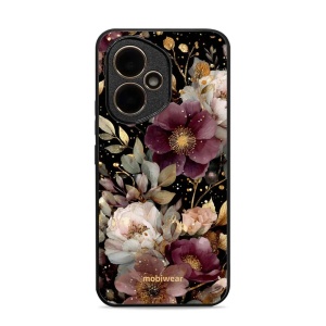 Lesklý kryt Mobiwear Glossy - Honor 400 - G169G Zlatavé kvítky