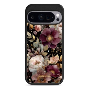 Lesklý kryt Mobiwear Glossy - Google Pixel 9 - G169G Zlatavé kvítky
