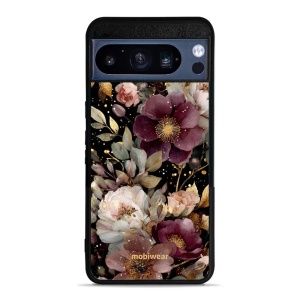 Lesklý kryt Mobiwear Glossy - Google Pixel 8 Pro - G169G Zlatavé kvítky