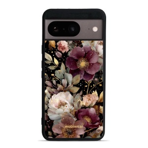 Lesklý kryt Mobiwear Glossy - Google Pixel 8 - G169G Zlatavé kvítky