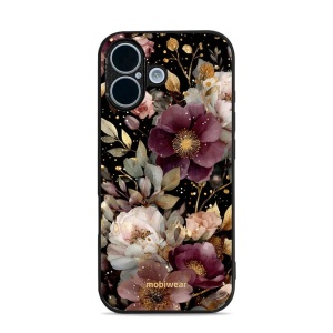 Lesklý kryt Mobiwear Glossy - Apple iPhone 17 - G169G Zlatavé kvítky