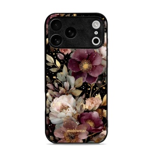 Lesklý kryt Mobiwear Glossy - Apple iPhone 17 Pro Max - G169G Zlatavé kvítky