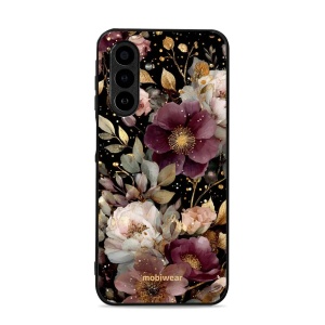 Lesklý kryt Mobiwear Glossy - Samsung Galaxy A17 / A17 5G - G169G Zlatavé kvítky