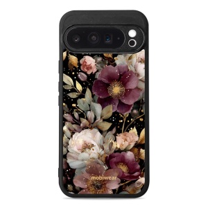 Lesklý kryt Mobiwear Glossy - Google Pixel 9 Pro XL - G169G Zlatavé kvítky