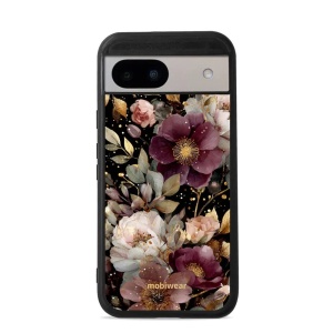 Lesklý kryt Mobiwear Glossy - Google Pixel 8A - G169G Zlatavé kvítky